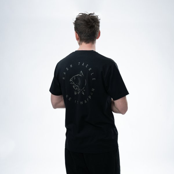 T-shirt Nash Make It Happen Carp Logo Preto