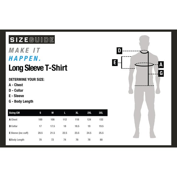 T-shirt Nash Make It Happen Sunset Branco manga comprida