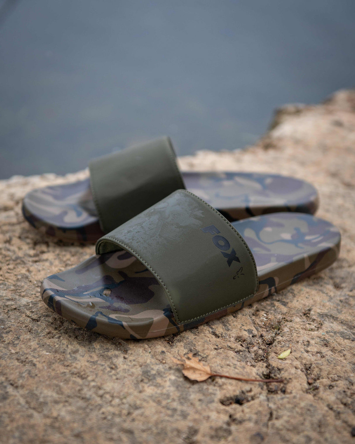 Chinelos Fox Sliders Cáqui/Camo