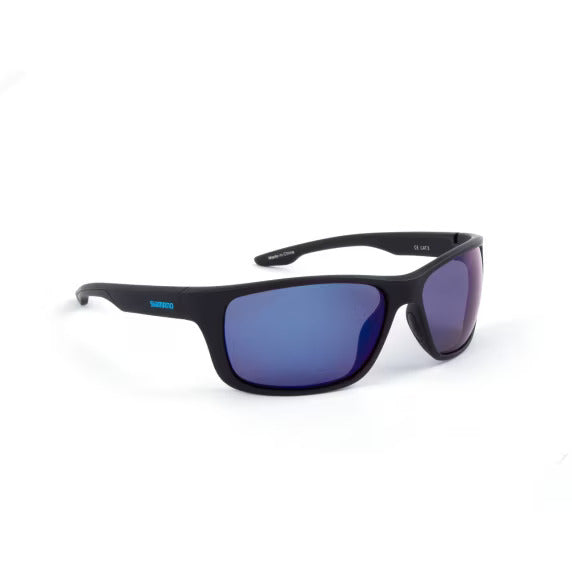 Óculos de sol polarizados Shimano Antares Preto mate e azul