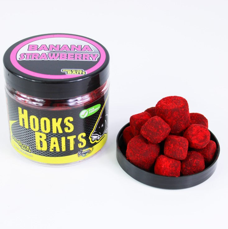 Gancho Pellets em pó Pro Elite Baits Banana Strawberry 14-20 mm