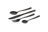 Conjunto de talheres {Fox CookWare aço inoxidável preto