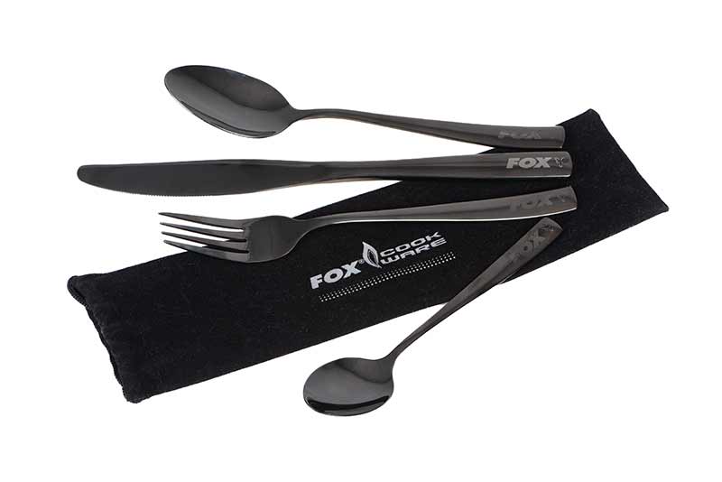Conjunto de talheres {Fox CookWare aço inoxidável preto