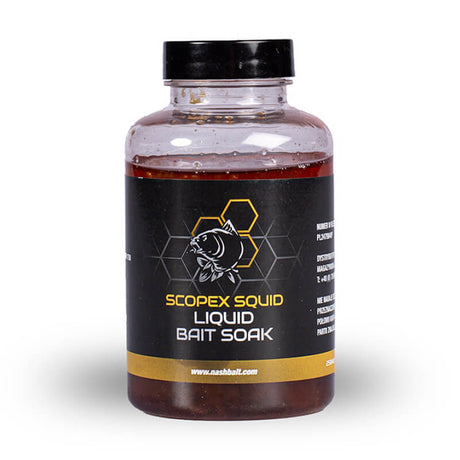 Líquido Bait Soak Nash Scopex Squid - Tienda Carpfishing
