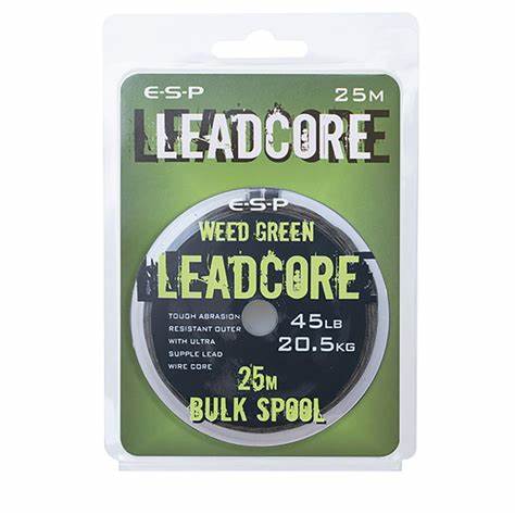 Leadcore ESP Verde infestante 45 lb / 25 m
