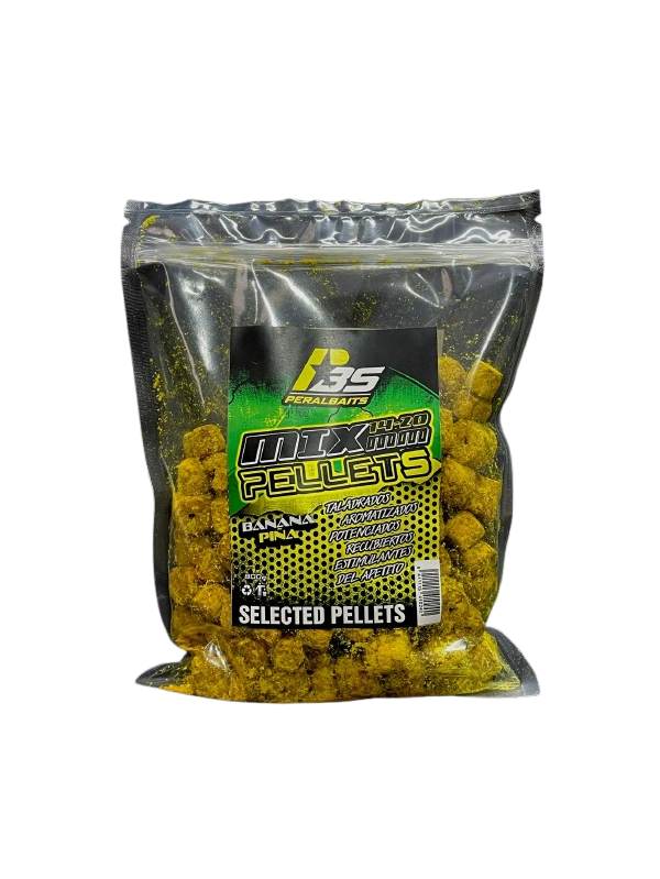 Mistura Pellets Peralbaits Banana Ananás 14-20 mm