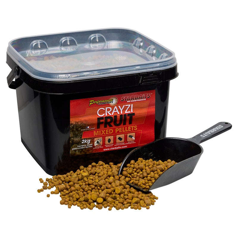 Mistura de pellets Starbaits Crazy Fruit 2 Kg