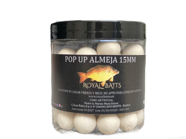 Pop Up Royal Baits Amêijoa 15 mm