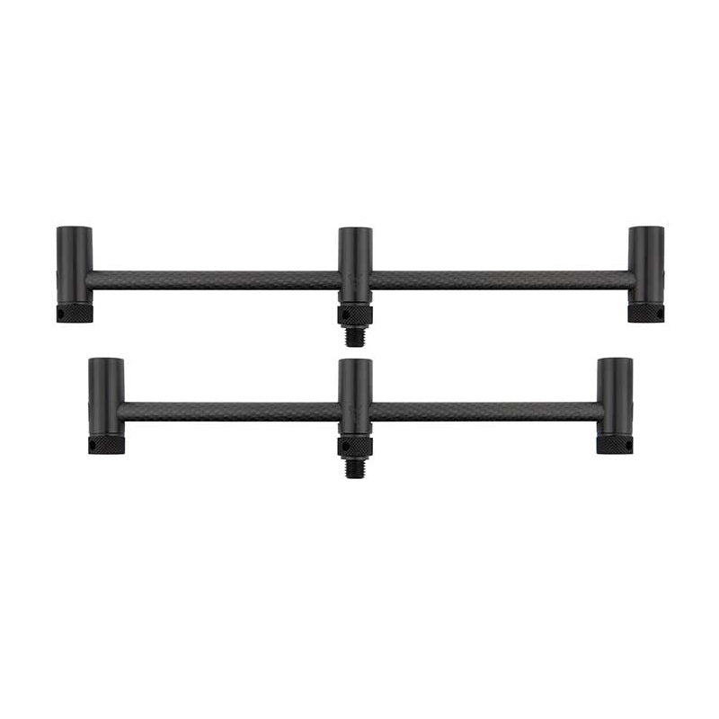 Embalagem 2 Buzz bars ajustável Fox Black Label Carbono 3 Canas 22 - 25 cm