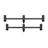 Embalagem 2 Buzz bars ajustável Fox Black Label Carbono 3 Canas 22 - 25 cm