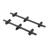 Embalagem 2 Buzz bars ajustável Fox Black Label Carbono 3 Canas 22 - 25 cm