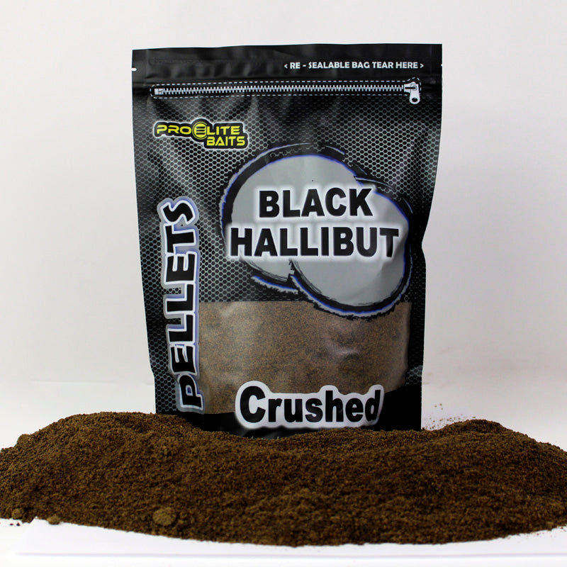 Pellets triturado Pro Elite Baits Halibute preto 900 g