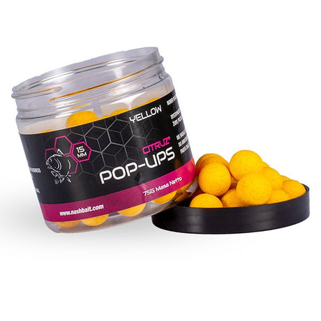 Pop Ups Nash Citruz Amarillo 20 mm - Tienda Carpfishing