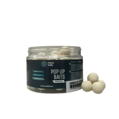 Pop Ups Nano Baits Squid Branco 15 mm