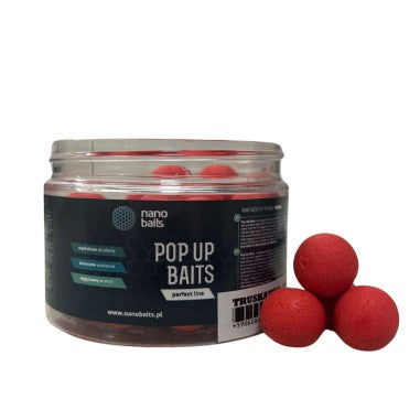 Pop Ups Nano Baits Verme de sangue vermelho 15 mm