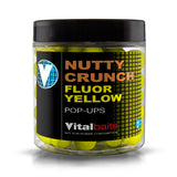 Pop ups Vitalbaits Nutty Crunch Amarelo fluor 18 mm