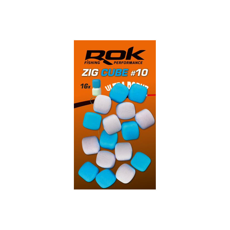 Pop up Zig Cube Rok Fishing Azul/branco 10
