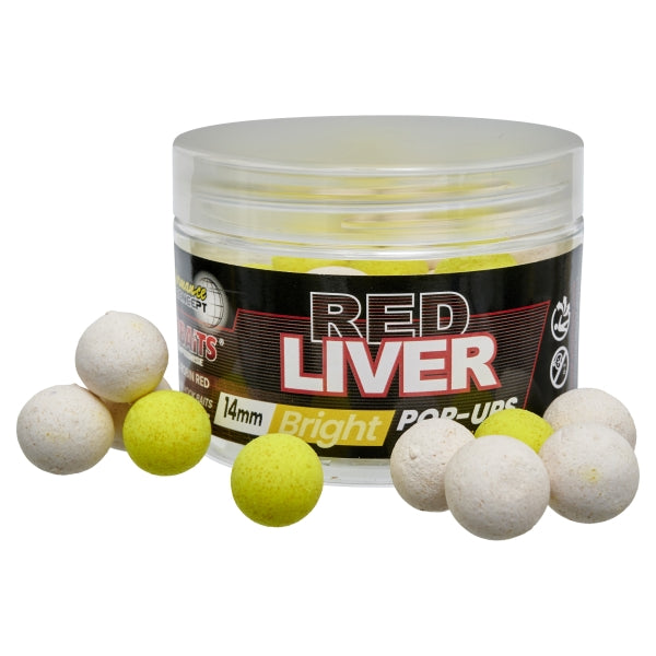 Pop ups Starbaits Red Liver Brilhante 14 mm