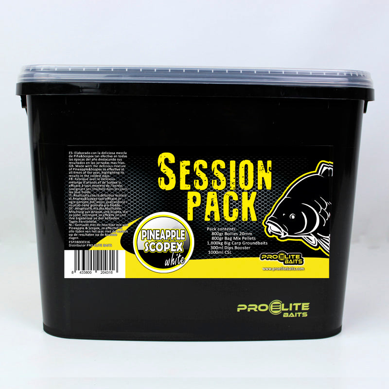 Session Pack Pro Elite Baits Ananás Scopex Branco