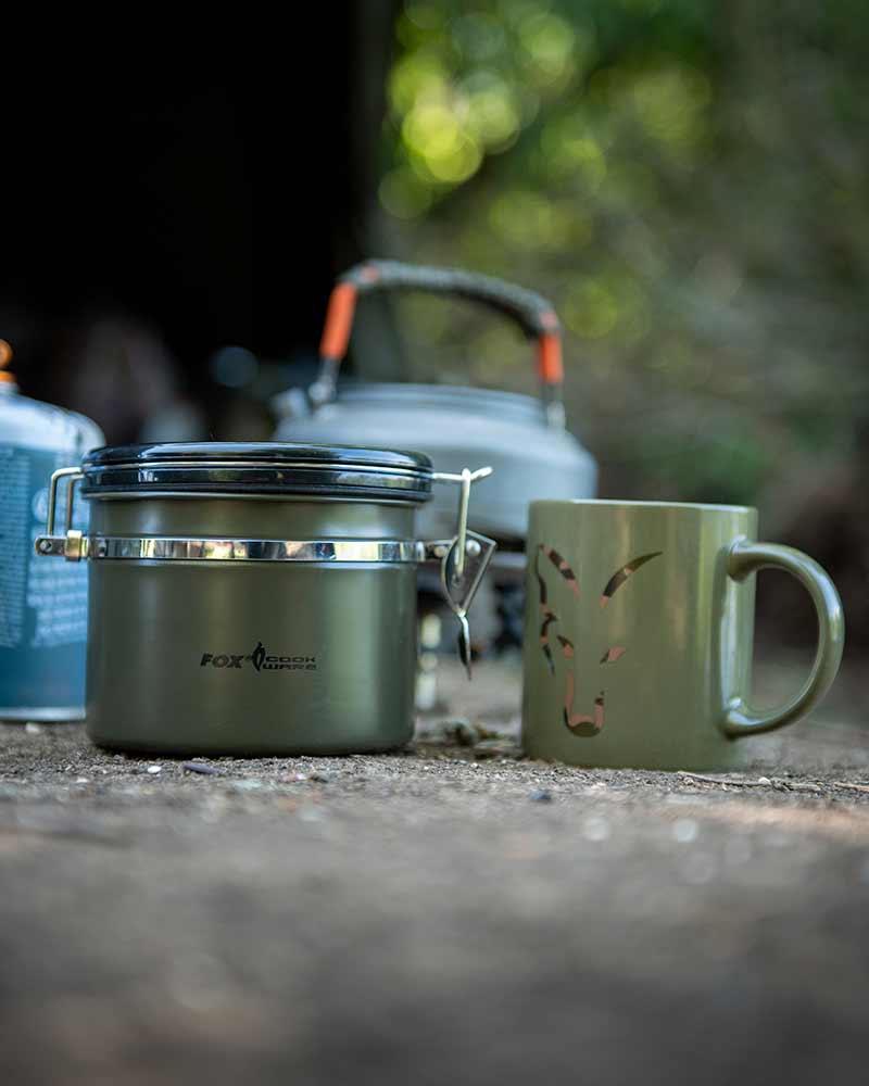 Conjunto de café/chá Fox Cáqui