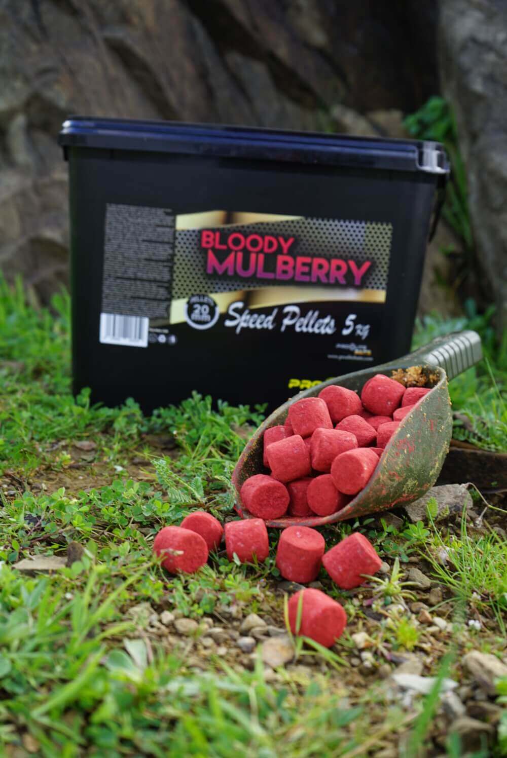 Velocidade Pellets Pro Elite Baits Gold Bloody Mulberry 20 mm 5 Kg