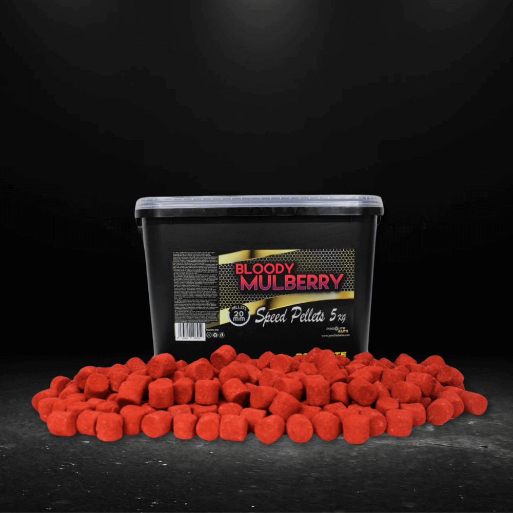 Velocidade Pellets Pro Elite Baits Gold Bloody Mulberry 20 mm 5 Kg