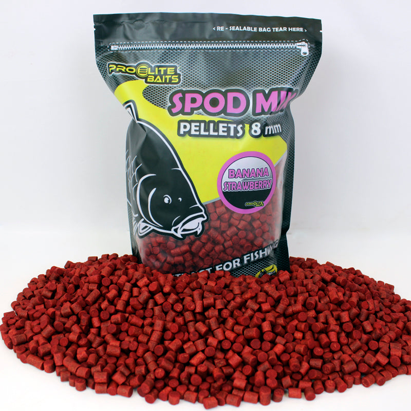 Pellets Spod Mix Pro Elite Baits Banana Strawberry 8 mm