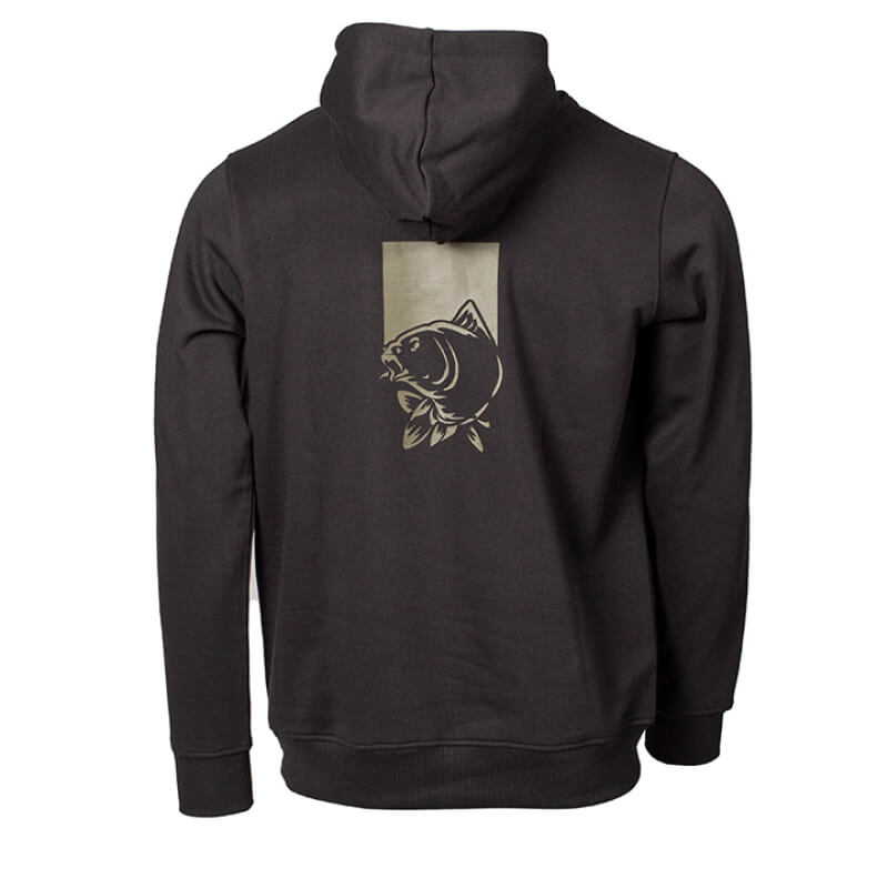 Sudadera Nash Fish Box Logo Negra - Tienda Carpfishing