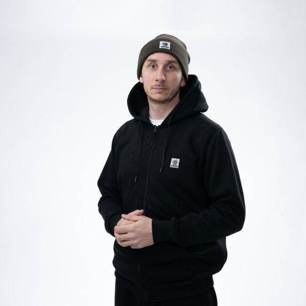 Sweatshirt Nash Make It Happen com fecho de correr Preto