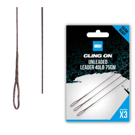Unleaded Leader Cling On Nash 40 lb - Tienda Carpfishing