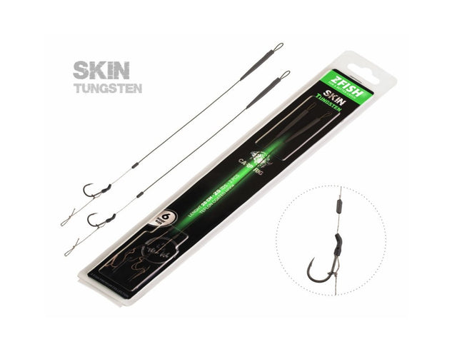 Anzuelos montados Zfish Skin Tungsten Rig - Tienda Carpfishing