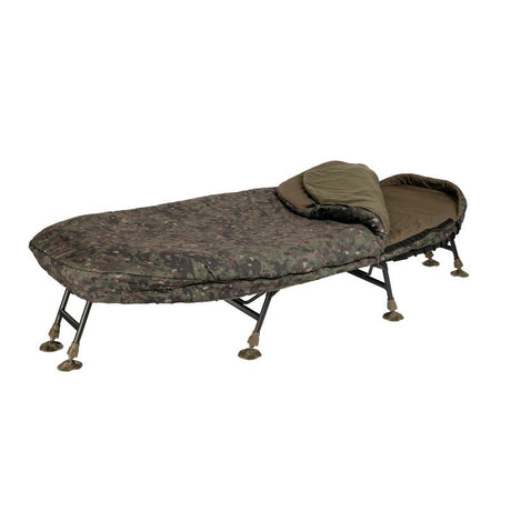 Bed Chair con saco de dormir Trakker Wide Levelite Oval MF - HDR - Tienda Carpfishing