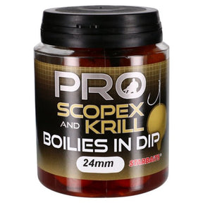 Boilies in Dip Starbaits Probiotic Scopex Krill 24 mm - Tienda Carpfishing