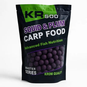 Boilies Krom Quality KR500 Squid & Plum 20 mm 800G - Tienda Carpfishing