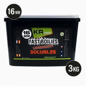 Boilies Solubles Krom Quality KR300 LiverBerry 16 mm 3KG - Tienda Carpfishing