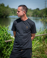 Camiseta Fox Classic T Negro Naranja - Tienda Carpfishing