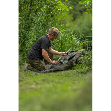 Cañero 3 cañas 12 pies Avid Carp RVS - Tienda Carpfishing