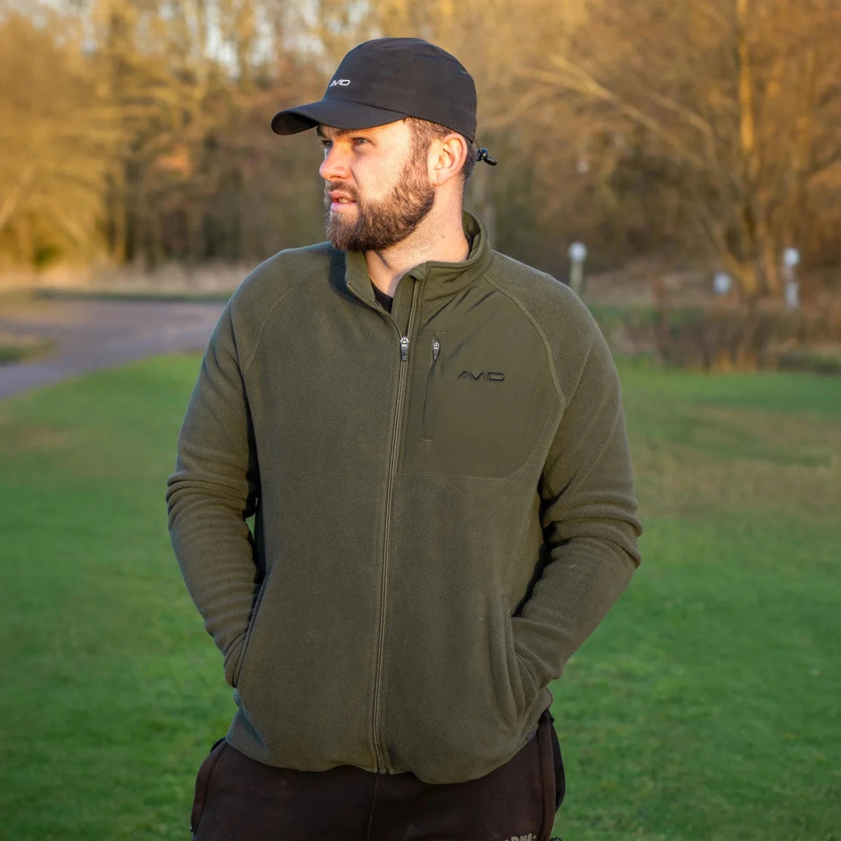 Chaqueta de forro polar Avid Carp Technical Verde - Tienda Carpfishing