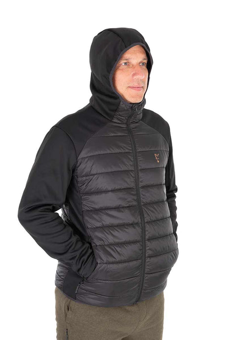 Chaqueta Fox Collection Hybrid Negro/Naranja - Tienda Carpfishing