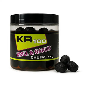 Chufas Krom Quality KR100 Black XXL Krill & Garlic 200 ml - Tienda Carpfishing