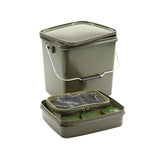 Contenedor Trakker 13 Ltr Olive Square Container - Tienda Carpfishing