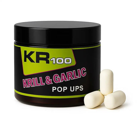 Dumbells Pop Ups Krom Quality KR100 White Krill & Garlic - Tienda Carpfishing
