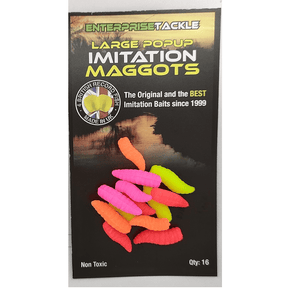 Gusanos Enterprise Imitation Maggots Colores Mixtos Flúor Grande - Tienda Carpfishing