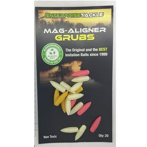 Gusanos Enterprise Mag - Aligner Grubs Colores Mixtos - Tienda Carpfishing