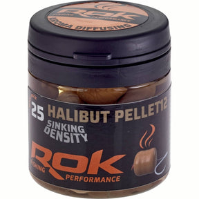 Halibut Pellets Rok Fishing Sinking Density Halibut Marrón 12 - Tienda Carpfishing