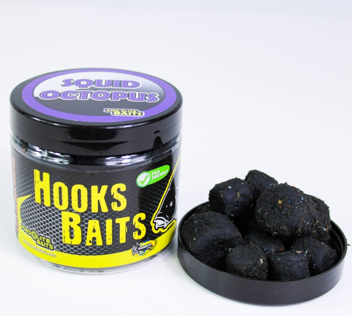 Hook Pellets en polvo Pro Elite Baits Squid Octopus 14 - 20 mm - Tienda Carpfishing
