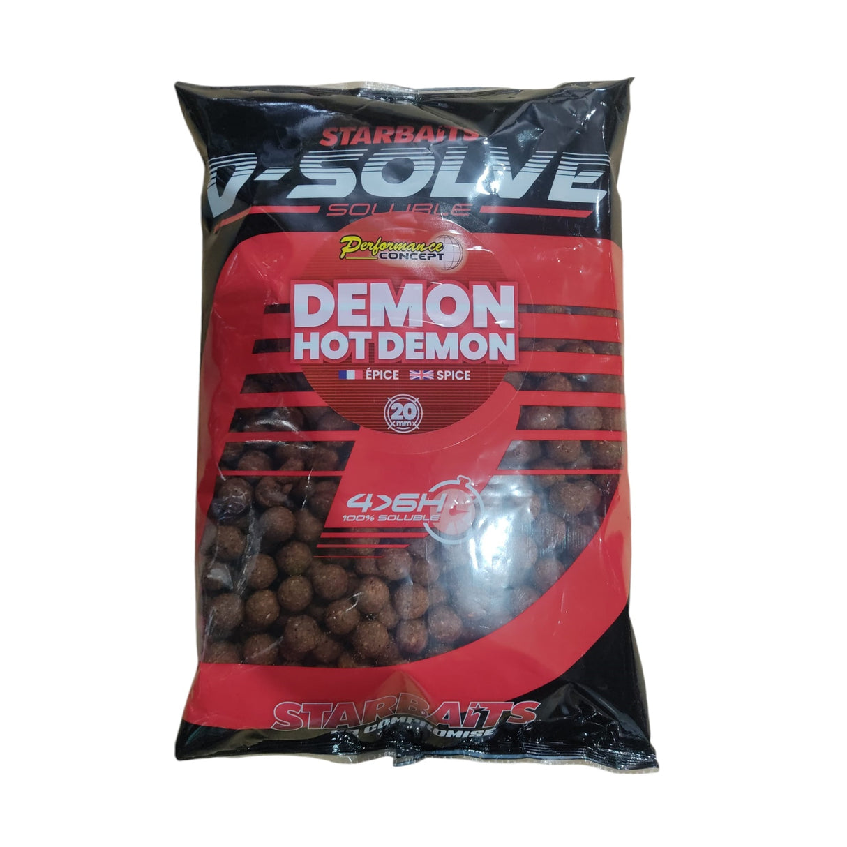 Boilies Starbaits Solúveis Hot Demon 20 mm 2,5 kg