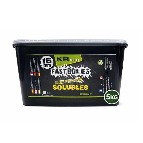 Boilies Solúvel Krom Quality KR400 Pineapple Max 16mm 5KG