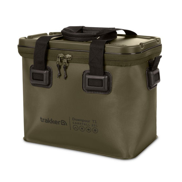 Macuto Trakker Downpour T1 S Verde - Tienda Carpfishing