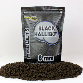 Micro Pellets Pro Elite Baits Black Halibut 6 mm - Tienda Carpfishing